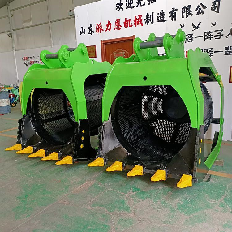 挖掘機篩分設備旋轉篩分斗洗沙斗泥土砂石分離機(圖3) 挖掘機篩分設備旋轉篩分斗洗沙斗泥土砂石分離機(圖3)