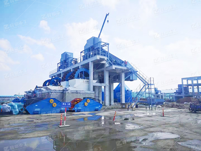 大型洗砂機設備工作現場,水洗石粉沙機型號介紹(圖1) 大型洗砂機設備工作現場,水洗石粉沙機型號介紹(圖1)
