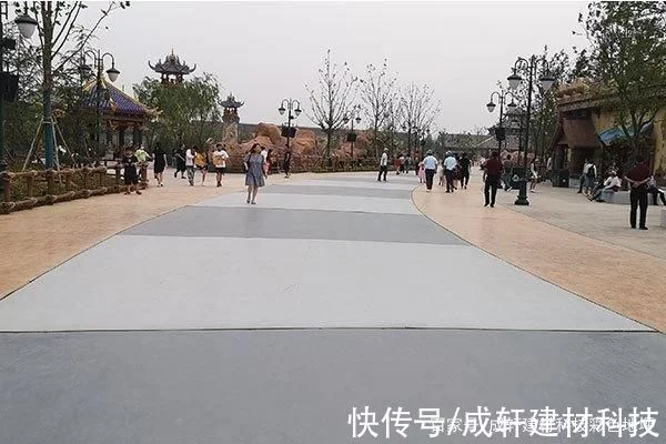 彩色混凝土洗砂藝術地坪施工單位(圖5)