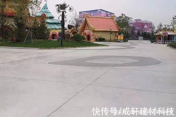 彩色混凝土洗砂藝術地坪施工單位(圖4)