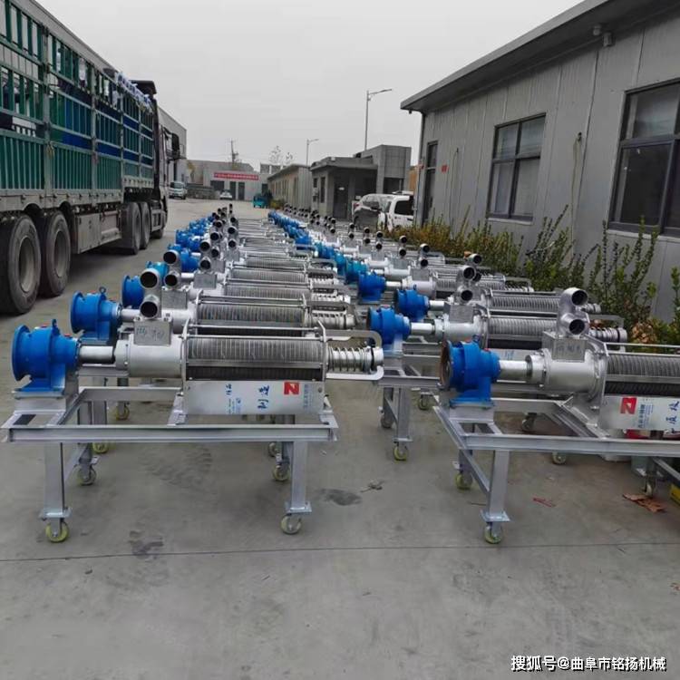 斜篩式豬糞分離機豬糞擠壓脫水機(圖2)