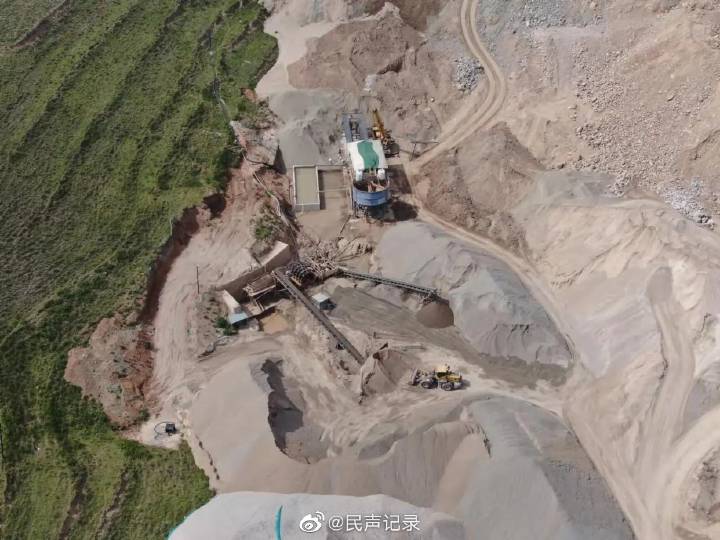 河北淶源縣砂石料加工疑似散亂污長期違規生產無人監管(圖2)