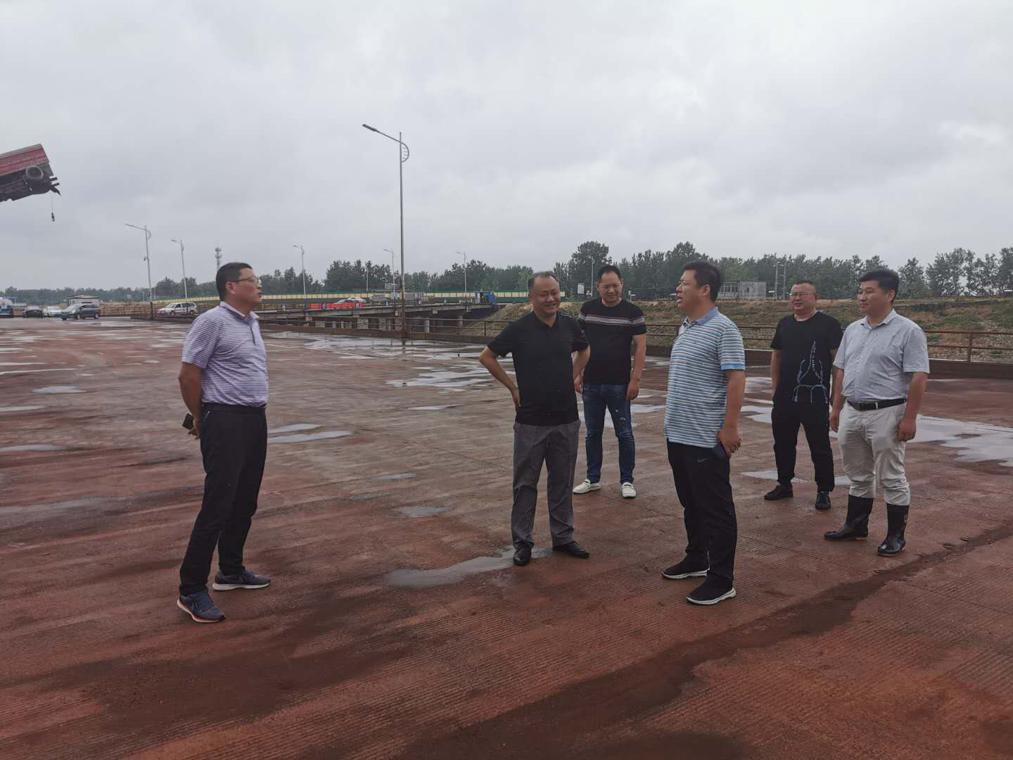 省生態環境廳對霍邱縣突出環境問題整改情況進行現場督察(圖1) 省生態環境廳對霍邱縣突出環境問題整改情況進行現場督察(圖1)