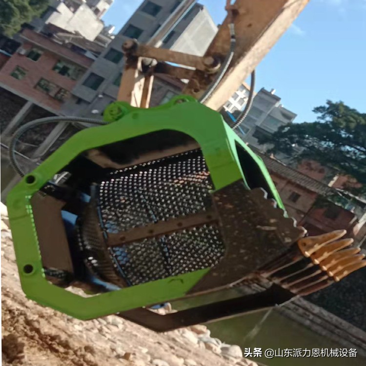挖機轉筒式篩分斗360度旋轉篩分斗洗沙篩沙設備(圖7) 挖機轉筒式篩分斗360度旋轉篩分斗洗沙篩沙設備(圖7)