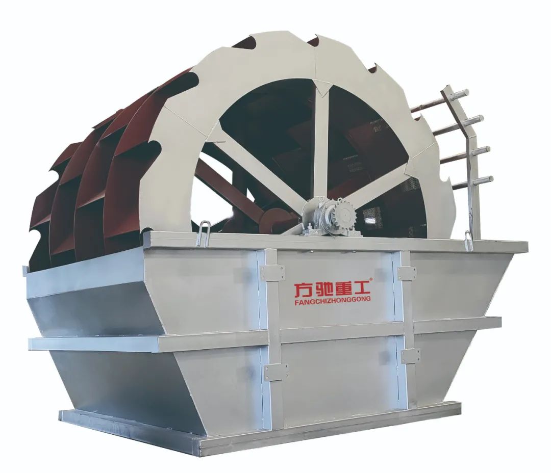 武漢方馳重工輪式洗砂機功能原理及現場演示！(圖2)