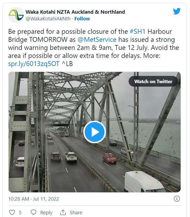 注意！北岸大橋或完全關閉！狂風暴雨襲來，出行千萬小心！(圖1)