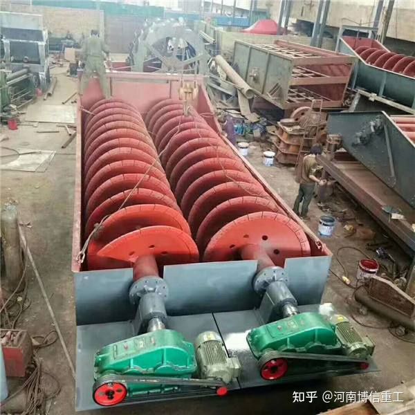螺旋洗砂機(螺旋洗石機)工作過程以及安裝方法(圖1) 螺旋洗砂機(螺旋洗石機)工作過程以及安裝方法(圖1)