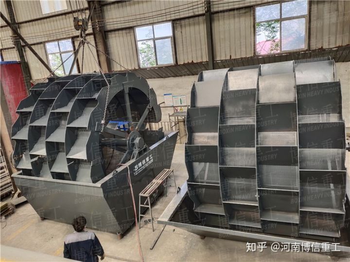 大型四槽輪斗洗沙機的安裝調試操作注意事項(圖2) 大型四槽輪斗洗沙機的安裝調試操作注意事項(圖2)
