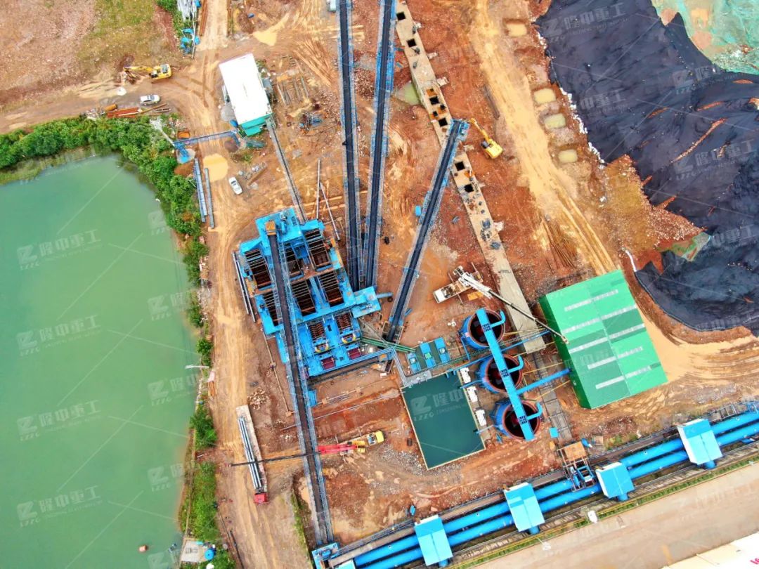 隆中重工EPC承建湖北武穴長(zhǎng)江礦業(yè)公司二期砂石骨料項(xiàng)目投產(chǎn)！（附生產(chǎn)線視頻）(圖6)