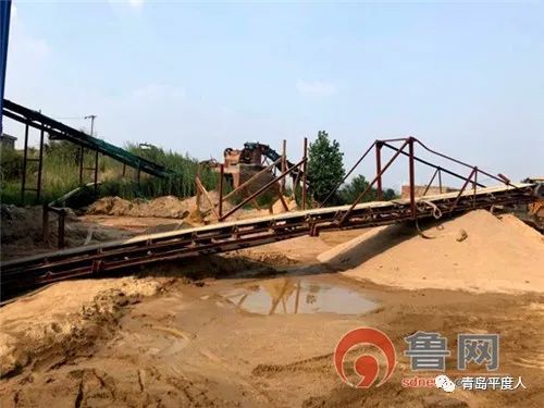 平度李園：村民舉報！記者取證后違規砂場被取締！(圖1)