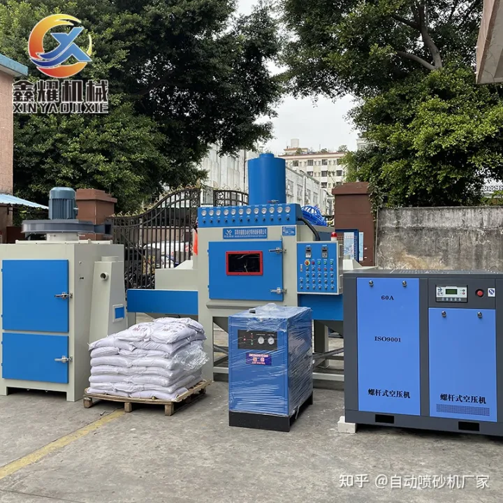 實木地板噴砂風化紋理處理自動噴砂機(圖1) 實木地板噴砂風化紋理處理自動噴砂機(圖1)