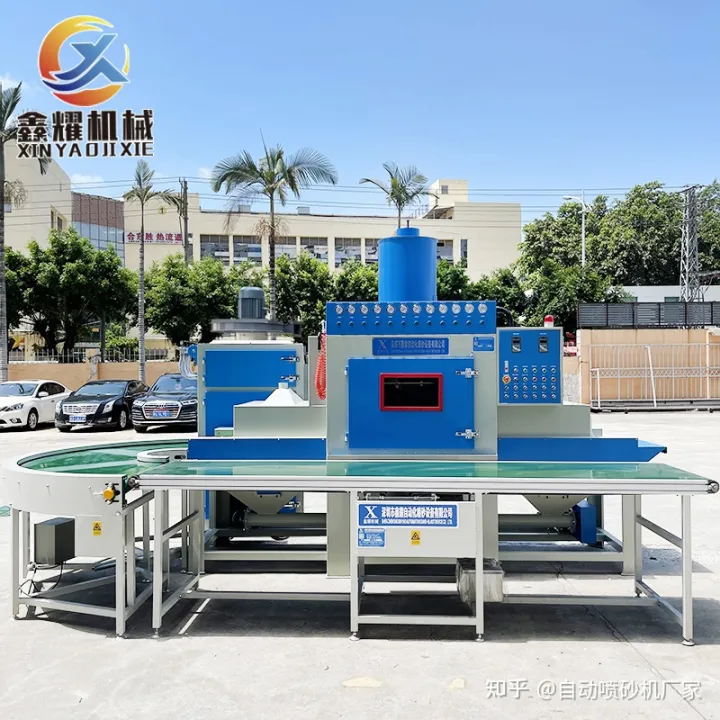 實木地板噴砂風化紋理處理自動噴砂機(圖2) 實木地板噴砂風化紋理處理自動噴砂機(圖2)