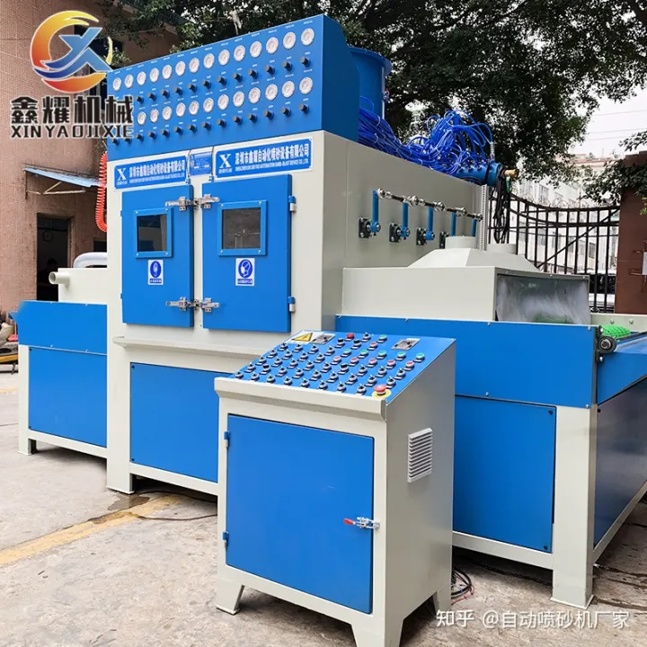 實木地板噴砂風化紋理處理自動噴砂機(圖7) 實木地板噴砂風化紋理處理自動噴砂機(圖7)