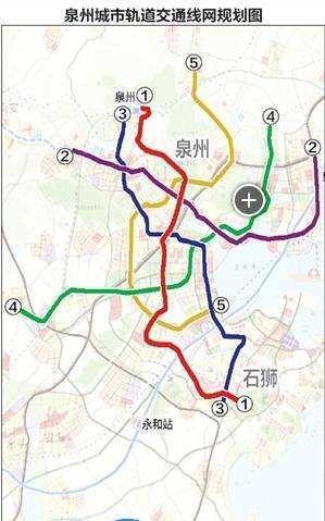 泉州快速軌道交通規劃：1號、2號、3號、4號、5號、6號線(圖26)
