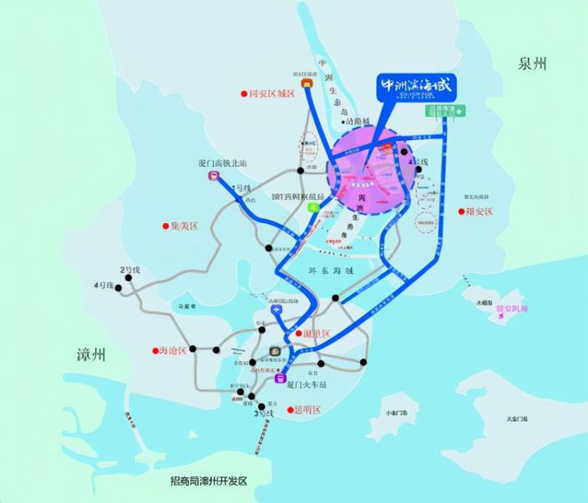 泉州快速軌道交通規劃：1號、2號、3號、4號、5號、6號線(圖27)